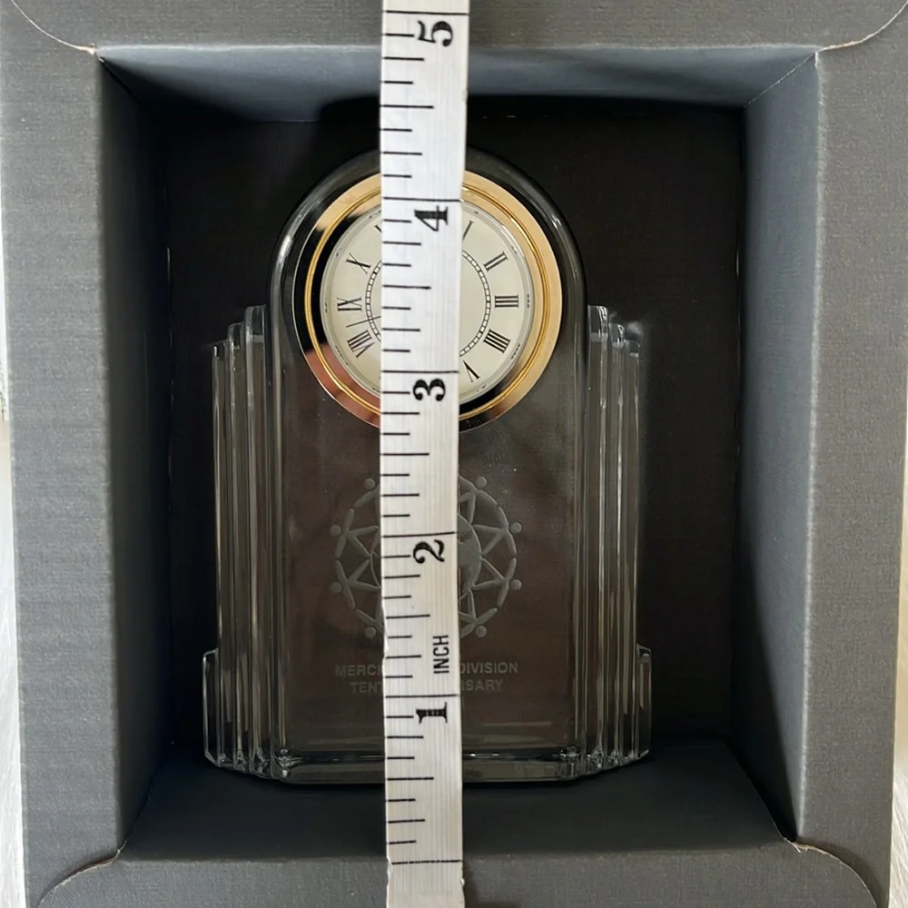 Waterford Crystal Time Piece Art Deco Clock